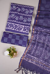 Premium Sanganeri Printed Cotton Suit With Kota Doria Duppta(BFCOTKD13)